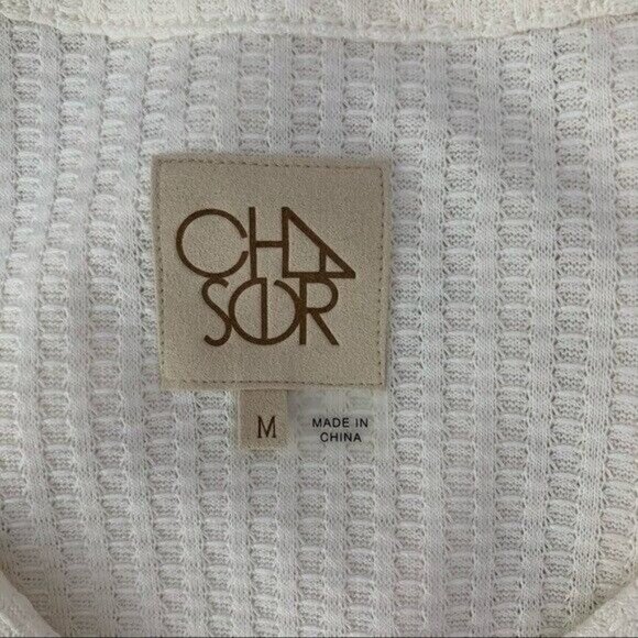 Chaser Thermal Long Sleeve Top White Medium Layering Casual - Picture 5 of 6